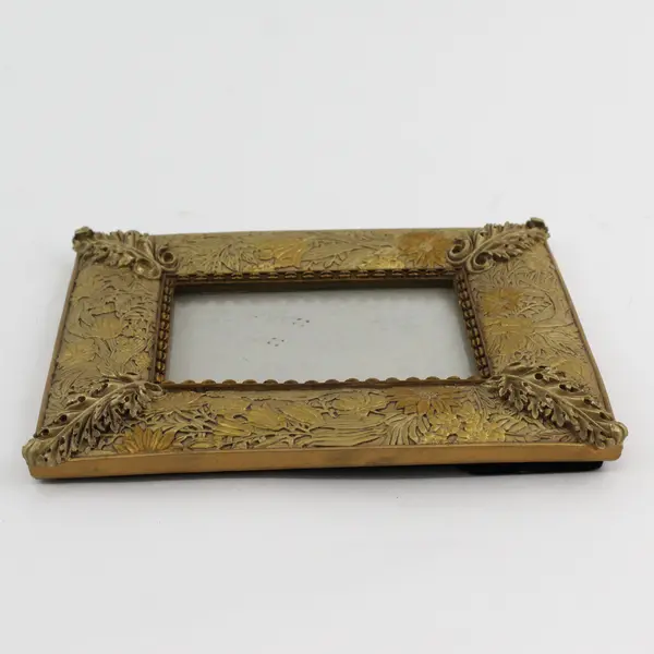 Gold Ornate Floral Design Free-Standing Resin Frame 3.5" x 5"
