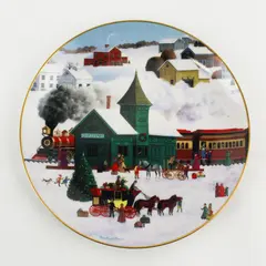 Artaffects LTD "Home For Christmas" Martha B. Leone Collector Decor Plate 1992
