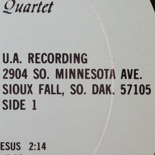 The Gospel Four Quartet "There's Something About That Name" 12" Vinyl Record