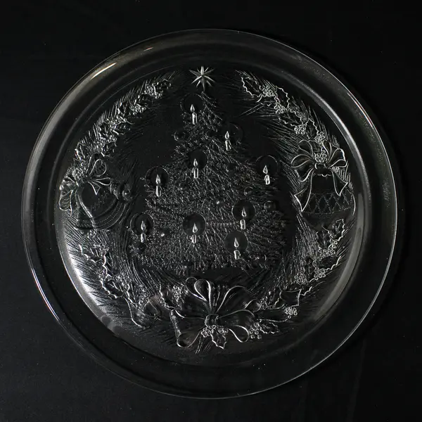 Vintage Saint-Gobain Duralex 12.5” Christmas Tree Platter