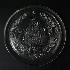 Vintage Saint-Gobain Duralex 12.5” Christmas Tree Platter