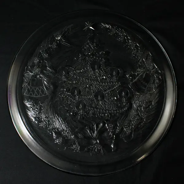 Vintage Saint-Gobain Duralex 12.5” Christmas Tree Platter
