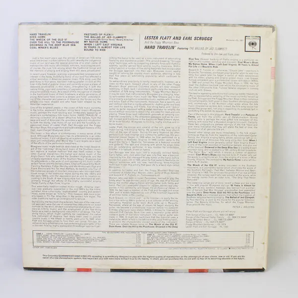Lester Flatt And Earl Scruggs And The Foggy Mountain Boys – Hard Travelin'