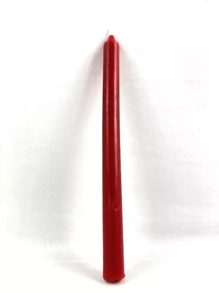 Vintage 13" Red Taper Candles Lot of 2 Unlit Dinner Holiday Home Decor