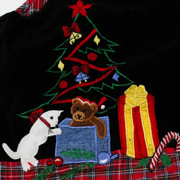 Casey & Max Embroidered Christmas Toy Vest Women's Medium