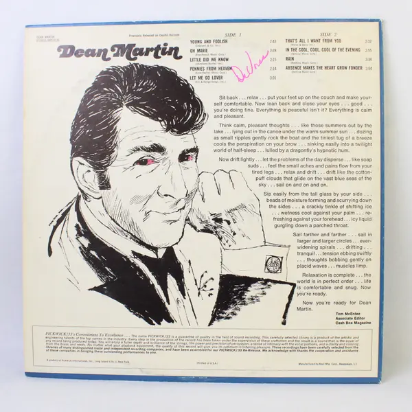 Dean Martin Young & Foolish 12" Vinyl Record