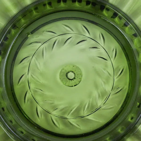 Vintage Indiana Glass Laurel Relish Tray or Divided  Serving Platter Green 13.5