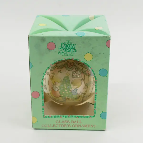 The Enesco Precious Moments Glass Ball Collector's Hanging Ornament 1993