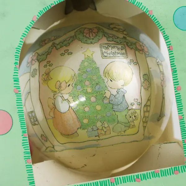 The Enesco Precious Moments Glass Ball Collector's Hanging Ornament 1993