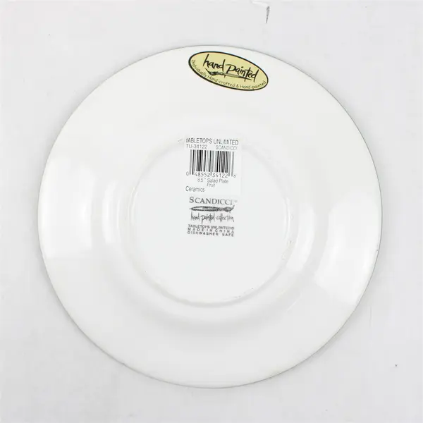 Set of 6 Tabletops Unlimited Scandicci Hand-Painted Fruit Plates