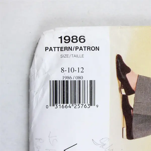 Vogue 1986 Mizrahi Jacket, Dress & Pants Uncut Sewing Pattern Size 8 10 12