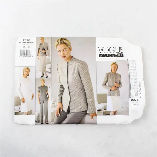 Vintage Vogue Wardrobe Sewing Pattern 2076 - Jacket, Dress, Top, Skirt, Pants