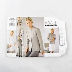 Vintage Vogue Wardrobe Sewing Pattern 2076 - Jacket, Dress, Top, Skirt, Pants