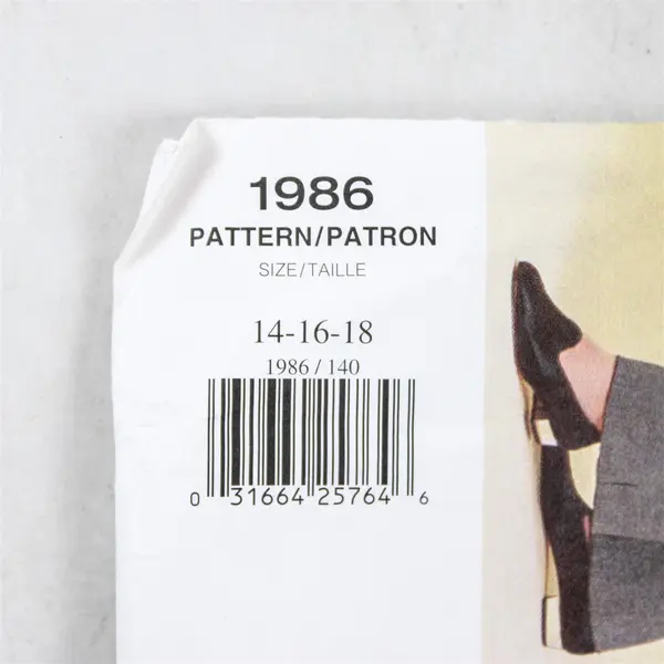 Vtg Vogue 1986 Mizrahi Jacket Dress & Pants Uncut Sewing Pattern Size 14 16 18