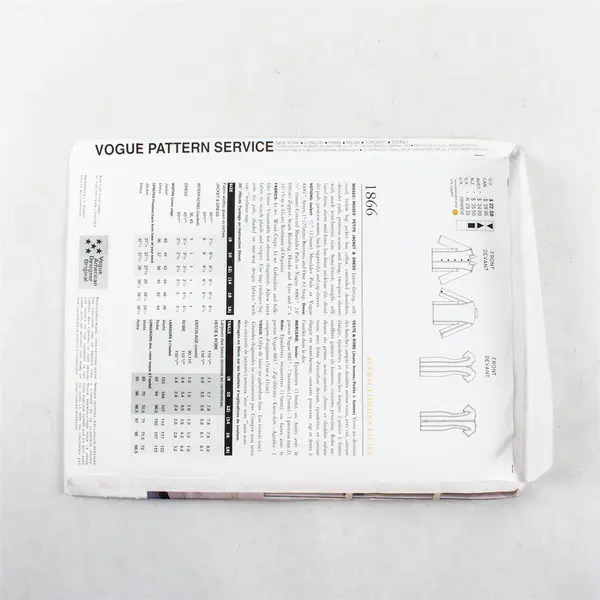 Vintage Vogue 1866  Jacket & Dress Uncut Sewing Pattern Size 8 10 12