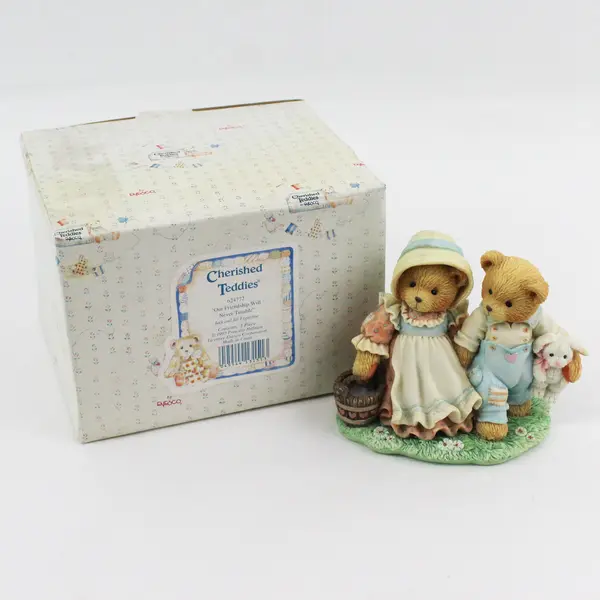 Cherished Teddies By Enesco 1993 "Our Friendship Will Never Tumble" 624772