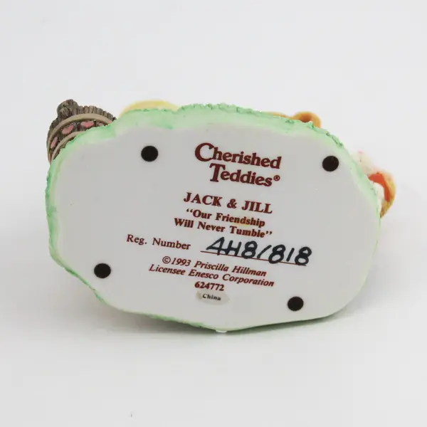 Cherished Teddies By Enesco 1993 "Our Friendship Will Never Tumble" 624772