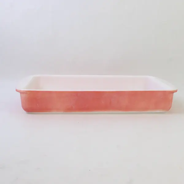 Vintage Pyrex 232 Pink 2 Quart Rectangular Casserole Baking Dish FLAWED