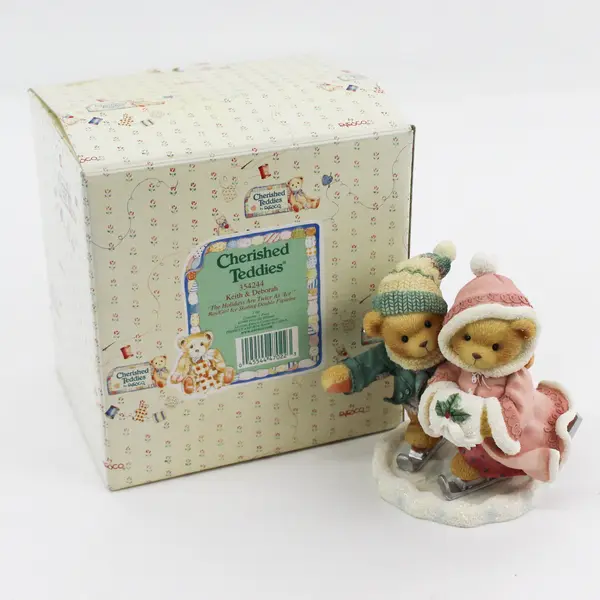 Cherished Teddies By Enesco 1998 "The Holidays Are Twice As 'Ice' " 354244