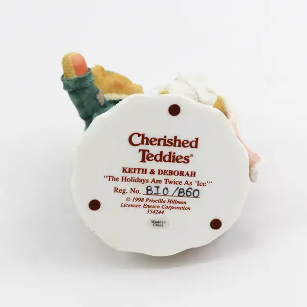 Cherished Teddies By Enesco 1998 "The Holidays Are Twice As 'Ice' " 354244