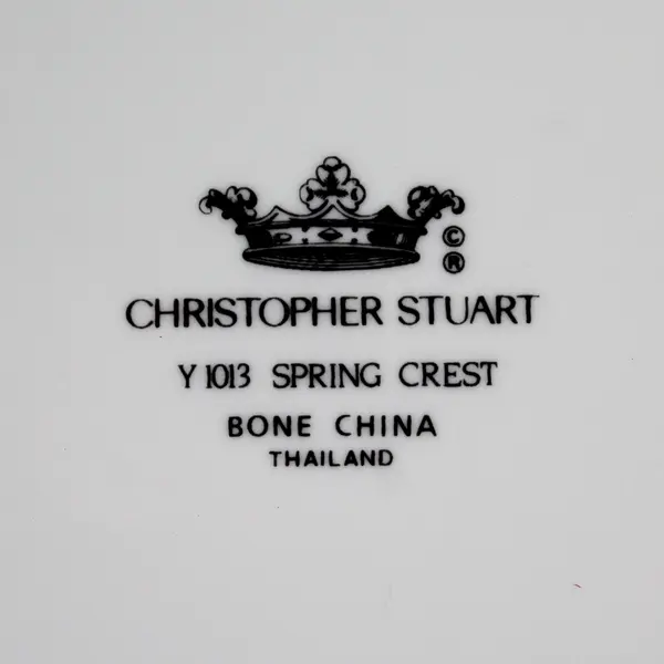 Christopher Stuart Bone China, Spring Crest 13" Cake Plate 