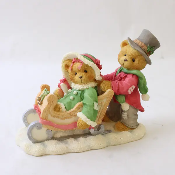 Cherished Teddies By Enesco 1997 "Walking In A Winter Wonderland" 141178