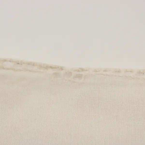 Set of 4 Vintage White Linen Napkins Cutwork Crocheted Lace