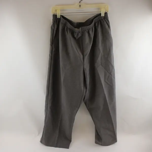 Alfred Dunner Gray Pull-On Dress Pants Women's Size 14