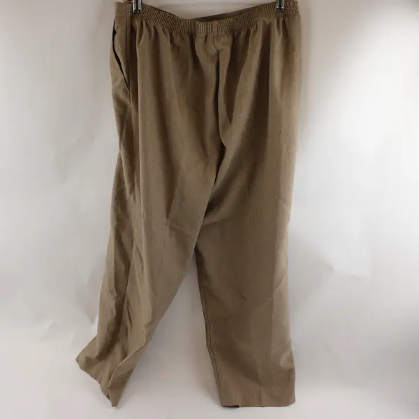 Alfred Dunner Brown Pull-On Dress Pants Women's Size 12