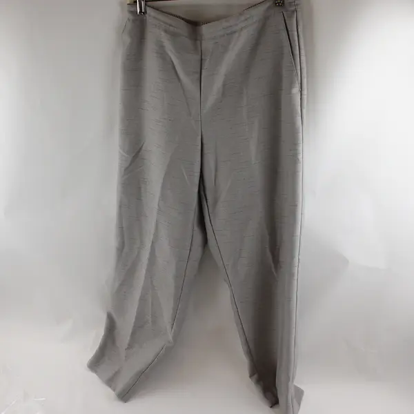 Alfred Dunner Light Gray Pull-On Dress Pants Women's Size 12