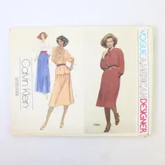 Vintage Vogue 1784 Shirts Skirt Cut Sewing Pattern Size 12