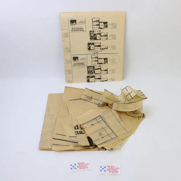 Vintage Vogue 1784 Shirts Skirt Cut Sewing Pattern Size 12