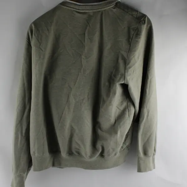 Alfred Dunner Floral Embroidered Green Crew Neck Sweatshirt Women's Large