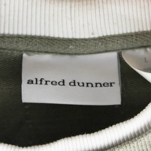 Alfred Dunner Floral Embroidered Green Crew Neck Sweatshirt Women's Large