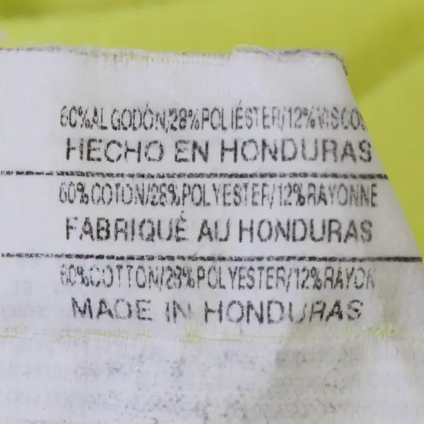 Just My Size Yellow Green & Gray V-Neck Short-Sleeved T-Shirt Women's 1X 16W