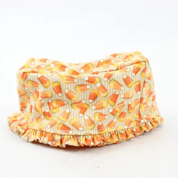 Longaberger 1999 Candy Corn Basket Liners Cotton Ruffles USA