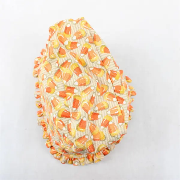 Longaberger 1999 Candy Corn Basket Liners Cotton Ruffles USA