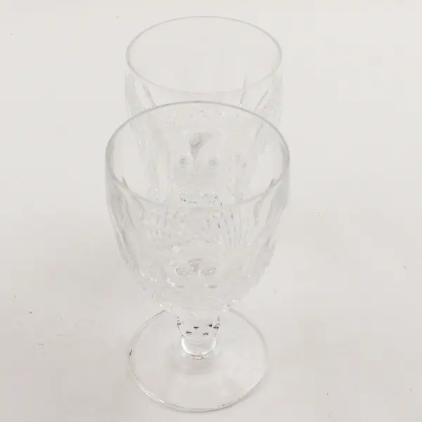 Set of 4 Vintage Waterford Colleen Crystal Water Goblets Cut Glass Stemware