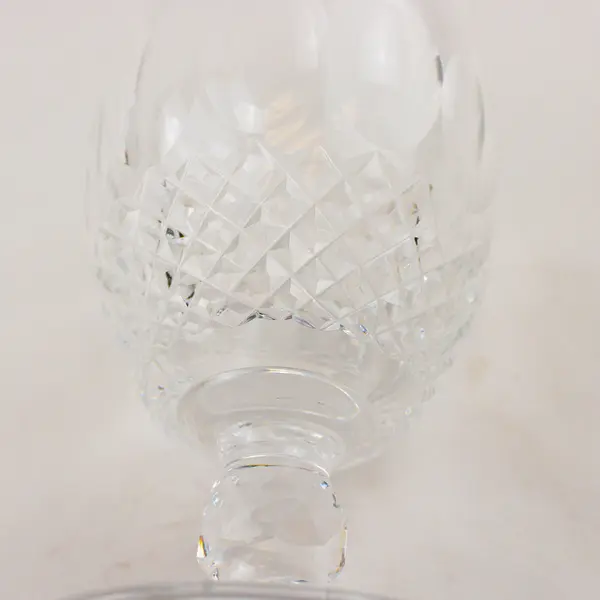 Set of 4 Vintage Waterford Colleen Crystal Water Goblets Cut Glass Stemware