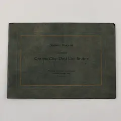 Vintage Oregon City West Linn Bridge Dedication Souvenir Program 1922