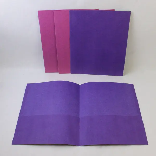 Lot of 11 Paper Folders Multiple Colors School Office Supplies