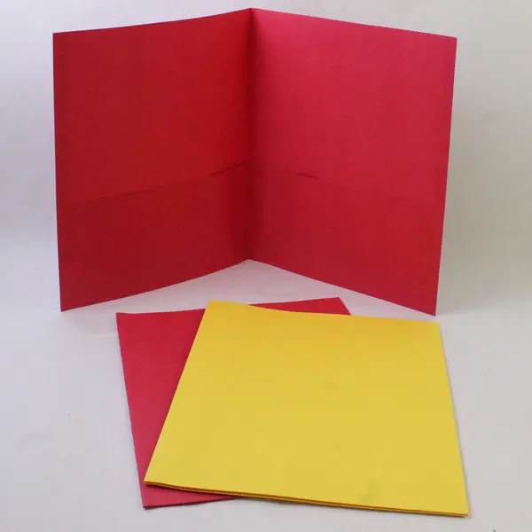 Lot of 11 Paper Folders Multiple Colors School Office Supplies