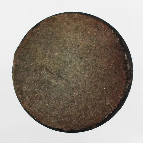 Hand-Painted Black Lacquer Floral Wood Candlestick Holder - Vintage