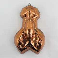 Vintage Copper Lobster Pan Mold Wall Hanger 9.5in Nautical Decor