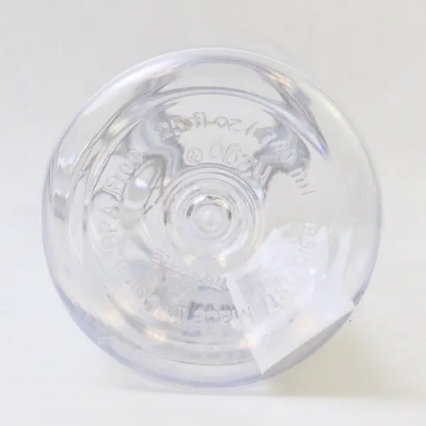 H2GO Clear Plastic 25 Oz Water Bottle