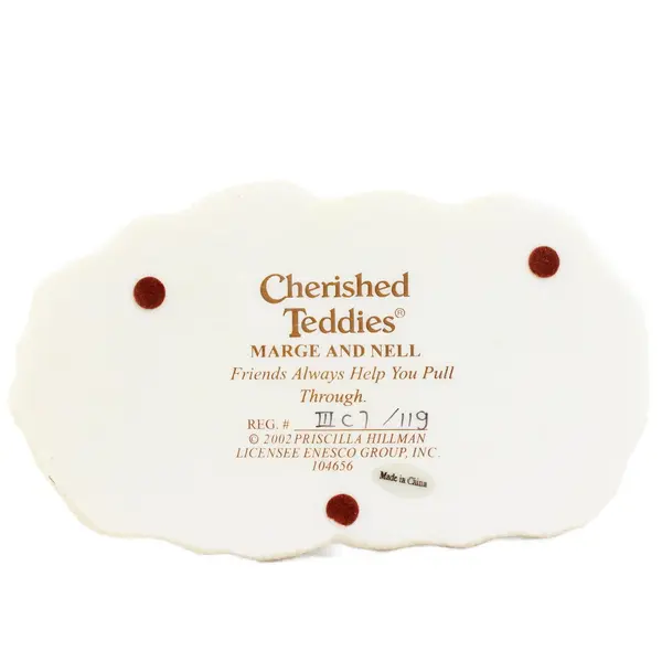 Cherished Teddies By Enesco 2002 "Friends Always Help You Pull Through" 104656