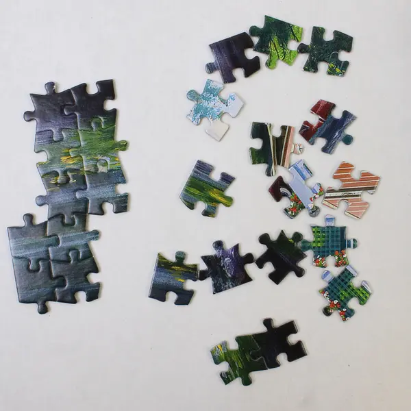 Darrell Bush Cottage Retreat 1000 Piece Jigsaw  Puzzle, #91210 complete 