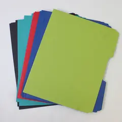 Lot of 23 Paper Folders Multiple Colors