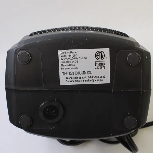 ProFusion Heat Black Compact Portable Ceramic Heater TESTED WORKS