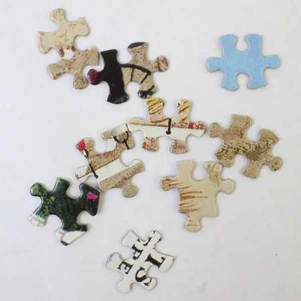 MB Charles Wysocki's Americana Nantucket Bay Scene 1000 PC Puzzle, Complete